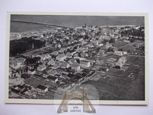 Darlowo, Darlowko, aerial panorama, ca. 1932