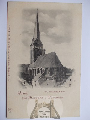 Stargard, kościół św. Jana, ok. 1900