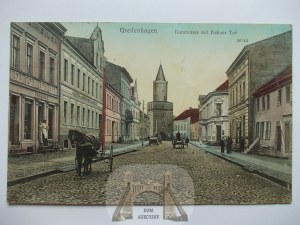 Gryfino, Greifenhagen, street, Baustrasse, 1911