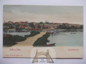 Czelin, Zellin, panorama, ca. 1902