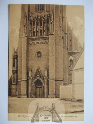 Chojna, Konigsberg, kościół, portal, ok. 1912