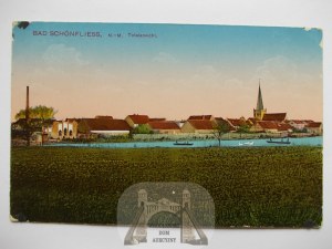 Trzcinsko Zdroj, Bad Schlonfliess, panorama, ca. 1916