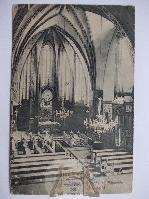 Mieszkowice k. Chojna, wnętrze kościoła, 1921