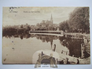 Walcz, Deutsch-Krone, panorama, lake, 1914