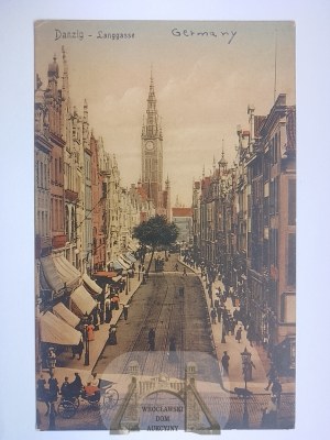 Gdansk, Danzig, Dluga street ca. 1910