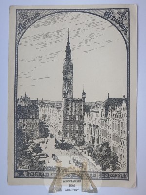 Danzig, Danzig, City Hall, graphic circa 1930.