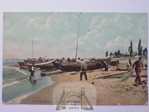 Gdansk, Jelitkowo, plage, bateaux 1912