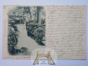 Gdaňsk, Oliwa, vodopád 1900
