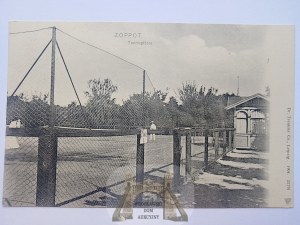 Sopot, Zoppot, tennis courts, Trenkler publ. no. 23791, 1904