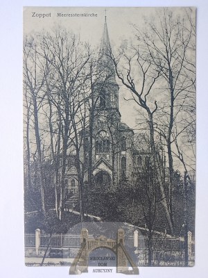 Sopot, Zoppot, kostol okolo roku 1910