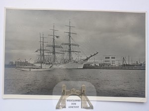Gdynia, harbor, sailing ship 1933