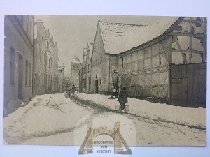 Puck, Gdańska ulica, zima cca 1925