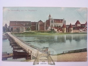 Malbork, Marienburg, Schloss, Brücke 1911