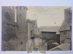 Malbork, Marienburg, castle, bridge 1918