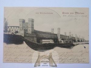 Tczew, Dirschau, bridge 1903