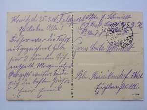 Chojnice, Konitz, náměstí, pošta 1918