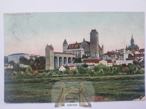 Kwidzyn, Marienwerder, castle, panorama 1908