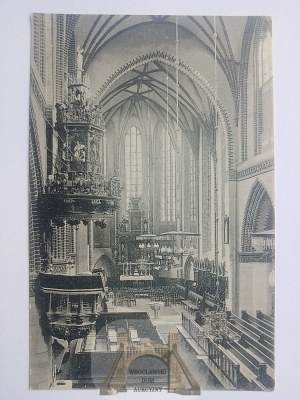 Slupsk, Stolp, St. Mary's Church, interior ca. 1910