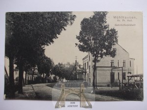 Młynary près de Pasłęk, banlieue ferroviaire, rue, 1915