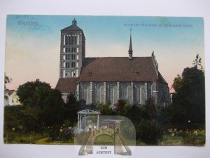 Braniewo, Braunsberg, church, 1919