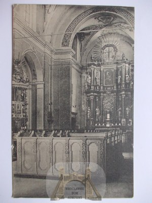 Krosno k. Orneta, kościół, wnętrze, ok. 1914