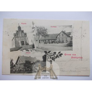 Stawiguda k. Olsztyn, gospoda, kaplica, szkoła, 1902