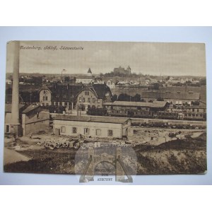 Nidzica, Neidenburg, tereny przemysłowe, dworzec, 1918