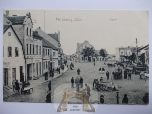Wielbark near. Szczytno, market, marketplace, ca. 1915