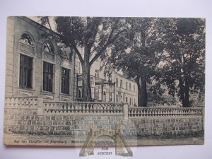 Więcki u Węgorzewa, zchátralý palác, asi 1915