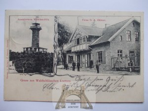 Giżycko, Lotzen, wieża widokowa, firma G. A. Kuttner, 1904
