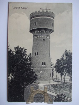 Gizycko, Lotzen, water tower, ca. 1912