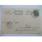 Ryn, Rhein k. Giżycko, ulica, panorama, 1902