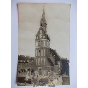 Elk,Lyck, Evangelical church, circa 1930.