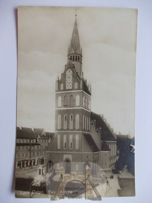 Ełk,Lyck, kościół ewangelicki, ok. 1930