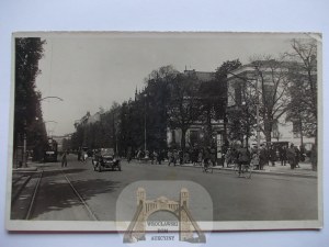 Varšava, Krakowskie Przedmieście, fotografia 1930