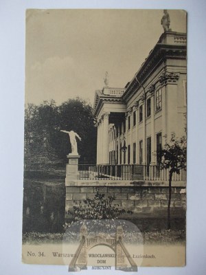 Warschau, Łazienki-Palast HP Nr. 34 um 1910