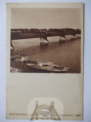 Warsaw, Kierbedzia bridge ca. 1930