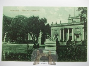 Warsaw, the palace in Łazienki ca. 1910