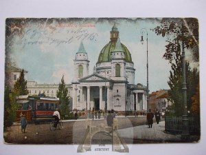 Varsovie, place Saint-Alexandre vers 1916