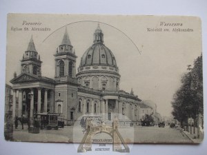 Varsovie, église Saint-Alexandre vers 1900