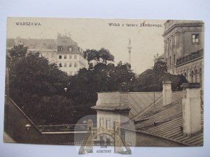 Warszawa, widok z tarasu zamkowego 1916