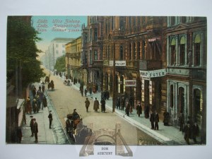 Łódź, Zielona Straße ca. 1914