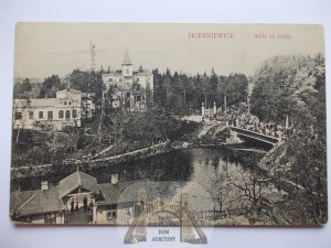 Skierniewice, villas across the river ca. 1910
