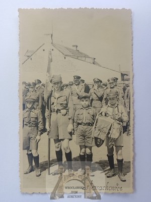Starachowice, scouts, banner post in Radom 1937