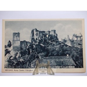 Krosno, ruiny zamku Odrzykoń ok. 1930