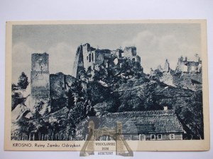 Krosno, ruins of Odrzykoń castle ca. 1930.