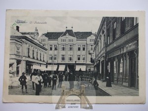 Sanok, Kosciuszko Street , residents, 1914