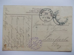 Krakow, 3 views, patriotic, coat of arms, chase, eagle 1906