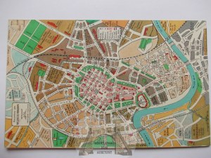 Cracow, city plan, map ca. 1910