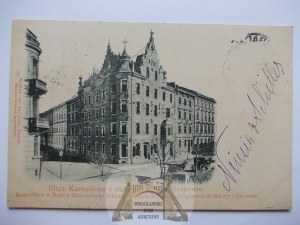 Krakov, ulica Karmelicka, roh Batorego 1899